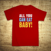 All you can eat baby!, Barva Červená, Velikost XL Bezvatriko.cz 104005