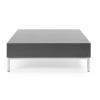 Profim Konferenčný stolík S 2 H, 85x85x30 cm, farba sivá, nohy chróm