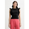 Top United Colors of Benetton čierna farba, 3FMED10A3 L