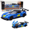 LEAN TOYS Kovové svetlá športového auta Zvuky Drive Blue 1:22