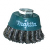 Makita Miskovitá kefa z oceľového drôtu - spletaný drôt (125/150mm Uhlová brúska) D-241 19