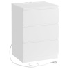 Autronic, Nočný stolík, 43cm, biely, ANT-E1161 WT