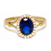 Krúžok gold 585 zafír, cubic Zirconia , PROPAGÁCIA (Krúžok gold 585 zafír, cubic Zirconia , PROPAGÁCIA)