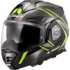 LS2 Helmets LS2 FF901 Advant X Carbon Future II Klapphelm, neon-Žltá, M (57/58)