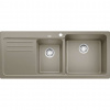Blanco Naya 8 Silgranitový drez, 116x50 cm, tartufo 525785