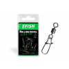 Zfish Obratlík s Karabínou Rolling Swivel & Fastlock Snap 10 ks Veľkosť 10 Nosnosť 21 kg