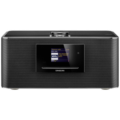 Sangean DDR-75BT stolní rádio DAB plus , FM, internetové Wi-Fi, Bluetooth, AUX, CD, DAB plus vč. dálkového ovládání, Spotify, Amazon Music, Qobuz, Napster, Deezer,