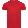 Stedman Tričko Sports-T Men Interlock, sportovní, krátký rukáv, pánské COT058000j5805-crimson red 2XL Červená crimson