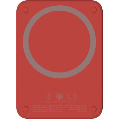 Epico 4200mAh MagSafe kompatibilná bezdrôtová power banka – červená