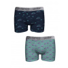 Pánske boxerky John Frank JF2BEF38 2pack Farba: Vícebarevná, Veľkosť: L