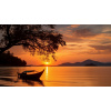 Obraz – Thajský Západ Slnka Príroda– AiArt 16:9