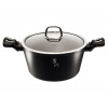 BERLINGERHAUS Kastról s pokrievkou s mramorovým povrchom 24 cm Black Silver Collection BH-1852