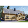 Chata 44+44mm (4 izby+toalety / 229 m²) (kód: 24CHT4444) (Zrubová chata)