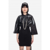 Šaty Rick Owens Cinched Tommy Mini Dress DS02B4505.JRU.BLACK-Black, čierna farba, mini, priliehavé