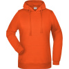 James & Nicholson Mikina JN 795 s kapucí, dámská COT02079523505-orange 2XL Oranžová