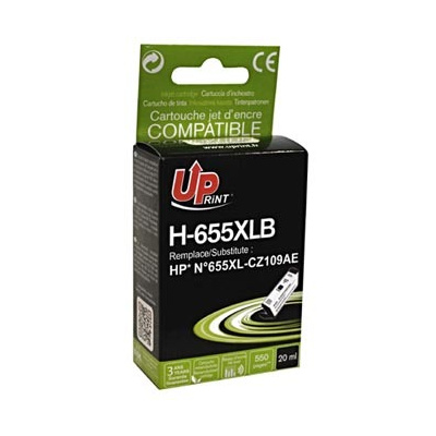 UPrint kompatibil ink s CZ109AE, HP 655, black, 550str., 20ml, H-655XLB, pre HP Deskjet Ink Advanta