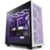 NZXT case H7 Flow edition / ATX / 2x 120 mm fan / USB-C / 2x USB / tempered glass / mesh panel / black and white