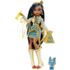 Mattel Monster High Cleo De Nile Doll With Blue Streaked Hair And Pet Dog