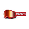100% STRATA 2 NEW, okuliare 100% červené, červené plexi