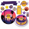 DIGITÁLNA TLAČ Opłatek na tort PRE HRÁČA LOS ANGELES LAKERS NBA + TEXT 3
