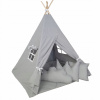 Detský stan iglu, vigvam Edisa 0+ (TIPI stan pre deti VEĽKÉ 3 vankúše TEEPEE MAT vigvam darček CE)