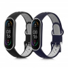 2x Náramok kwmobile Xiaomi Mi Smart Band 6 / Mi Band 6 / Band 5 černá