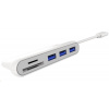 PREMIUMCORD USB3.1 Typ-C hub 3x USB3.0 + čtečka SD karet ku31hub06