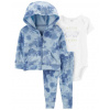 CARTER'S Set 3dielny mikina, tepláky, body kr. rukáv Blue Ocean chlapec LBB NB/ veľ. 56 1N036010_NB