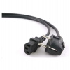PremiumCord napájecí kabel 240V, délka 3m CEE7 pravoúhlý/IEC C13 (kpsp3)