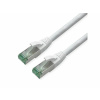 S/FTP (PiMF) Patchkábel TPE 1.5m cat.6a, biely, Cu, Roline Recycled Material