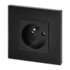 Chytrá zásuvka s TUYA ORNO OR-SH-17205/B Smart Home, černá pod omítku