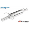 Zadní sportovní výfuk z nerezové oceli s koncovkou o průměru 80 Inoxcar racing OPAS.17.80