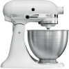 KitchenAid 5K45SSEWH Stojaci mixér 275 W Kovová, Biela (5K45SSEWH)