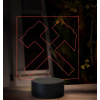 Beling 3D lampa, Banícke logo, 16 farebná, JVR4