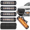 4x VÝSTRAŽNÉ SVIETIDLÁ STROBOSKOP POMOC ODŤAHOVKA LED 12V