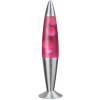 Rabalux Lollipop stolová lampa 1x40 W priehľadná-ružová 4108