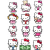 CUKROVÁ TLAČ jedlý obrázok na tortu Cukrová hmota Hello Kitty Mačka SET 67