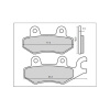 BRENTA BR3064 brzdové doštičky organické KH165/KH215