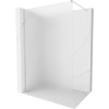 Mexen, Mexen Kioto-X sprchová stena 70 x 200 cm, matná 10 mm, matný nikel - 800-070-101-97-30-X