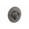Axor ShowerSelect ID - Termostatická batéria pod omietku pre 2 spotrebiče, kartáčovaný čierny chróm 36750340