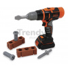 Mechanická vŕtačka s nástavcami Black&Decker Smoby a 6 doplnkami
