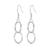 GRACE Silver Jewellery Stříbrné náušnice Olwen - háček, stříbro 925/1000 E-SCE1817/262 Stříbrná