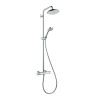 Hansgrohe Croma 220 Sprchový set Showerpipe s termostatom, 22 cm, 4 prúdy, EcoSmart 9 l/min, chróm 27188000-HG