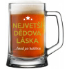NAJVÄČŠIA DEDOVA LÁSKA...HNEĎ PO BABIČKE - pivné poháre 0,5 l