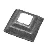 Rozeta krycia 41x41mm s otvorom 15x15mm