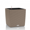 Kvetináč Lechuza Trend Cube Cottage All inclusive set sand brown 30x30x30