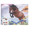 Maľovanky Koník skákajúci cez prekážku Horses Dreams