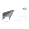 UT profil 50x44x6000mm, materiál EN AW-6060 T66 AL-UT50-6