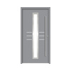 Hliníkovo-oceľové vchodové dvere pasívne Hestia 100 x 210 cm P sivé