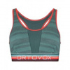 Ortovox 185 Rock'N'Wool Sport Top W arctic grey XS; Zelená podprsenka
